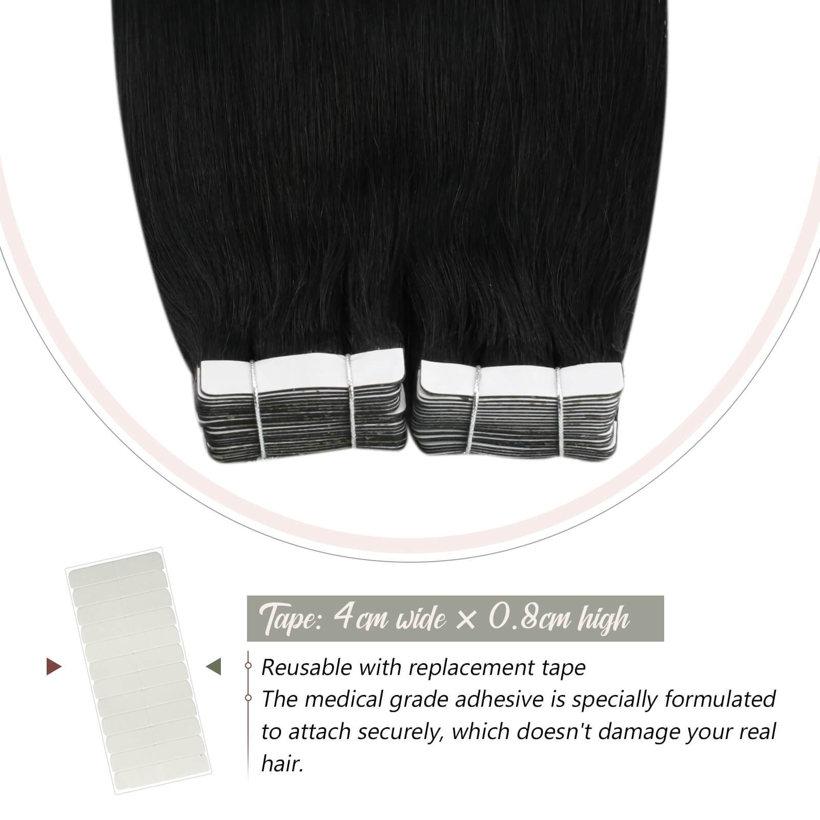 Wavy Hair Extensions Blonde Tape in Hair Extensions Human Hair