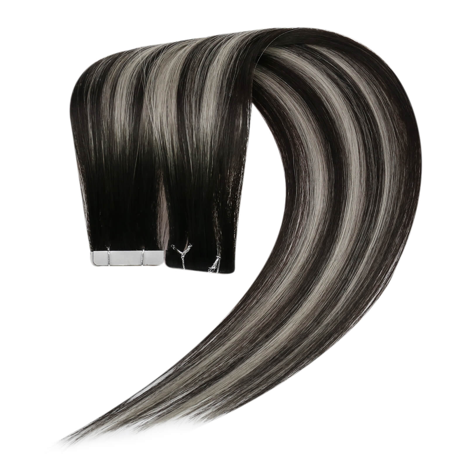 seamless tape in hair extensions platinum blonde