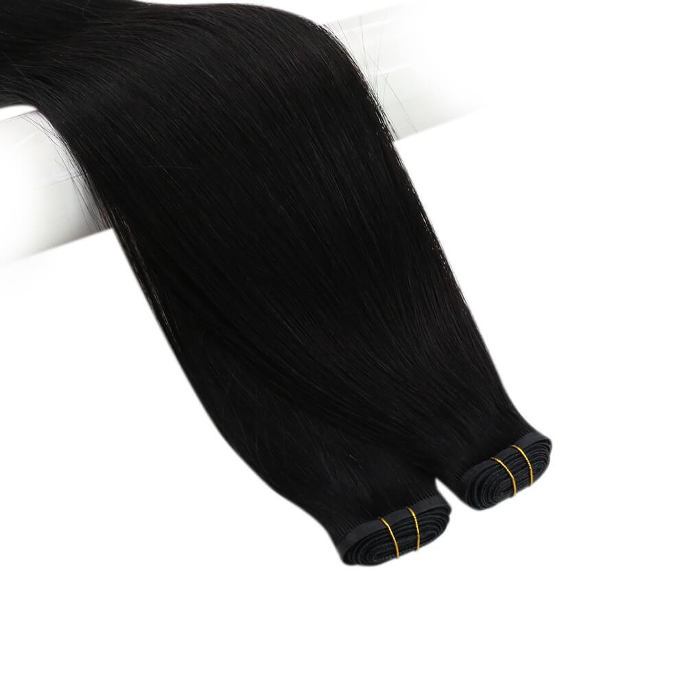 real human virgin hair bundles jet black