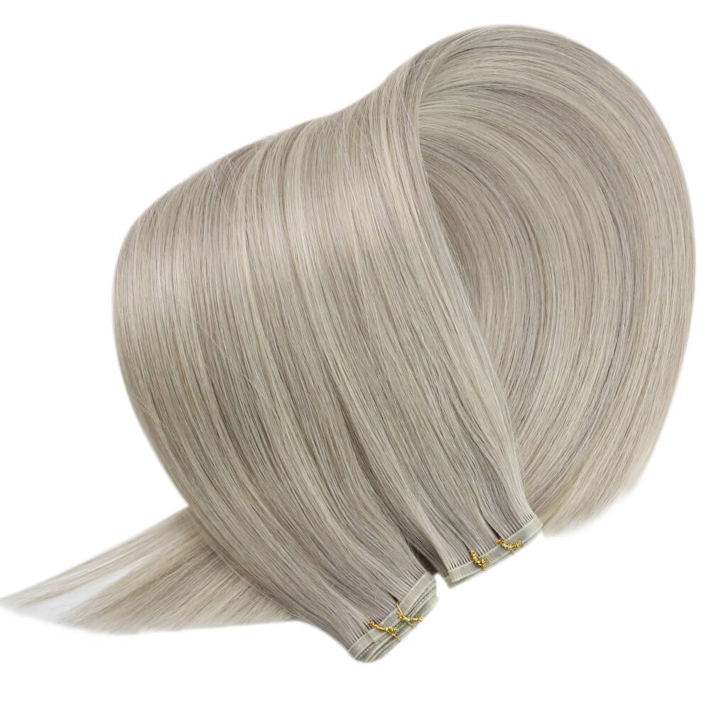 Virgin Seamless Weft Flat Silk Weft Hair Extensions