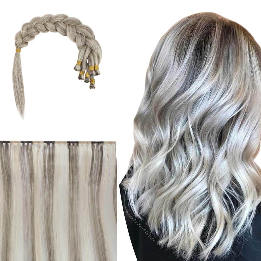 Full Cuticle Virgin Hand-tied Real Human Hair Weft 19A/60