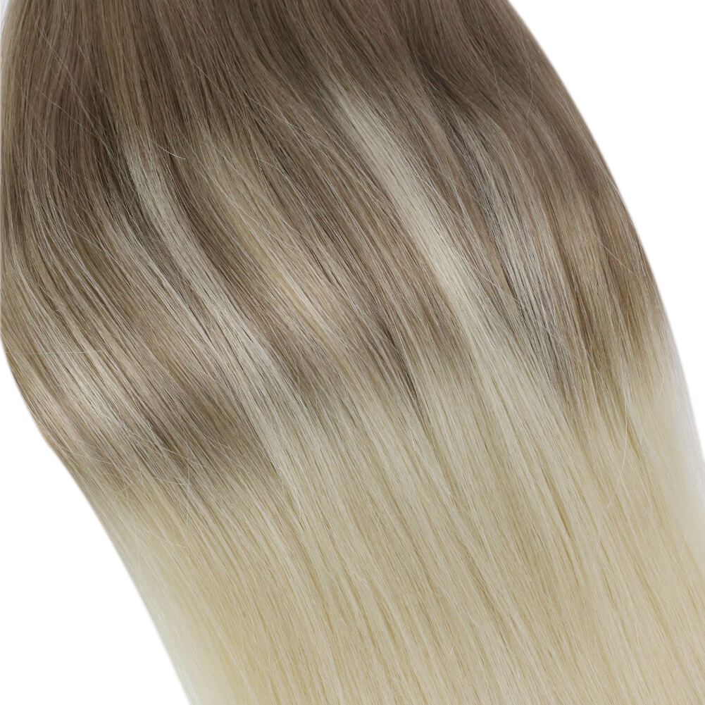 invisible hand-tied hair weft