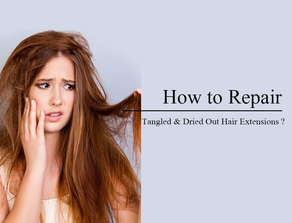 How to Repair Tangled & Dried Out Hair Extensions?