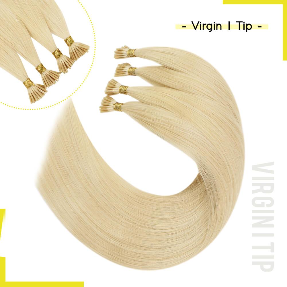 Virgin Hair Keratin Fusion I tip Hair Extensions