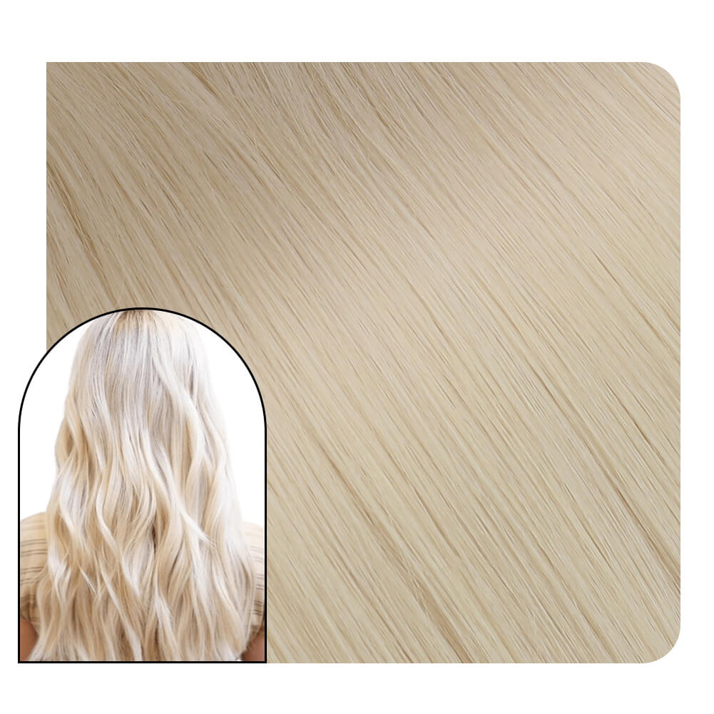 Virgin Hair Extensions Bleach Blonde I-tip Hair Extensions #1000