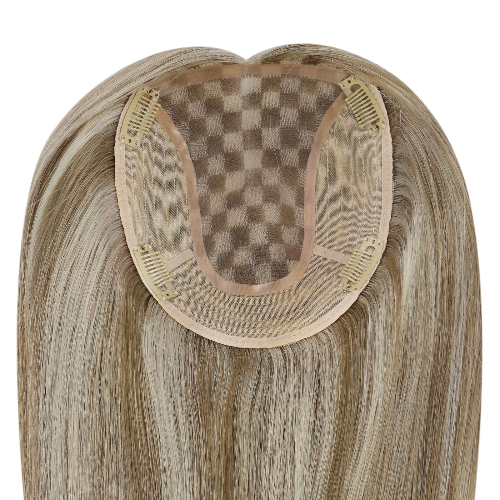 100% human hairpieces mono large base for women