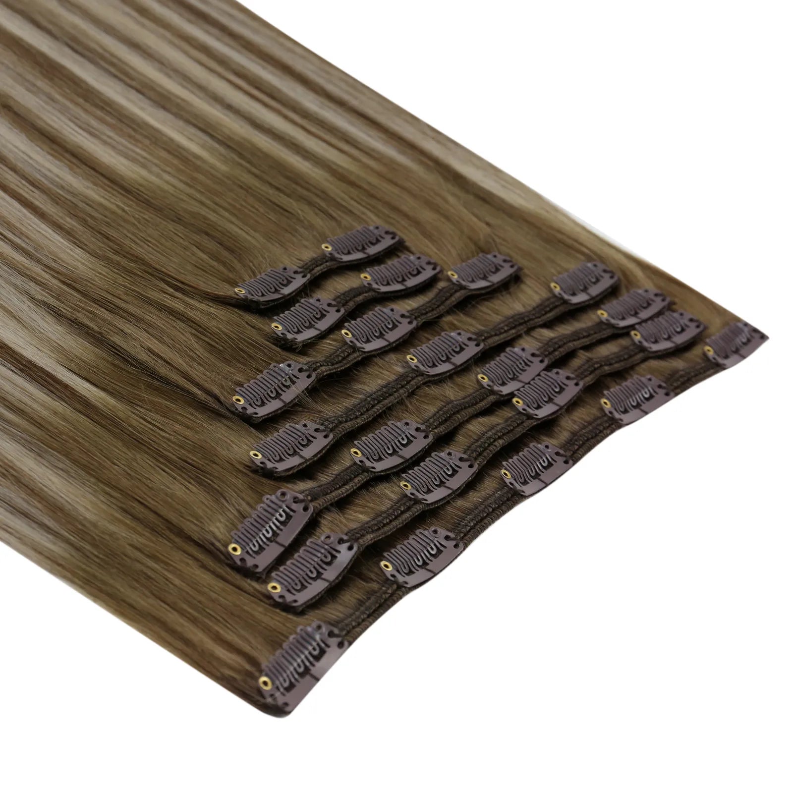 thickened clip in hair extensions real human hair