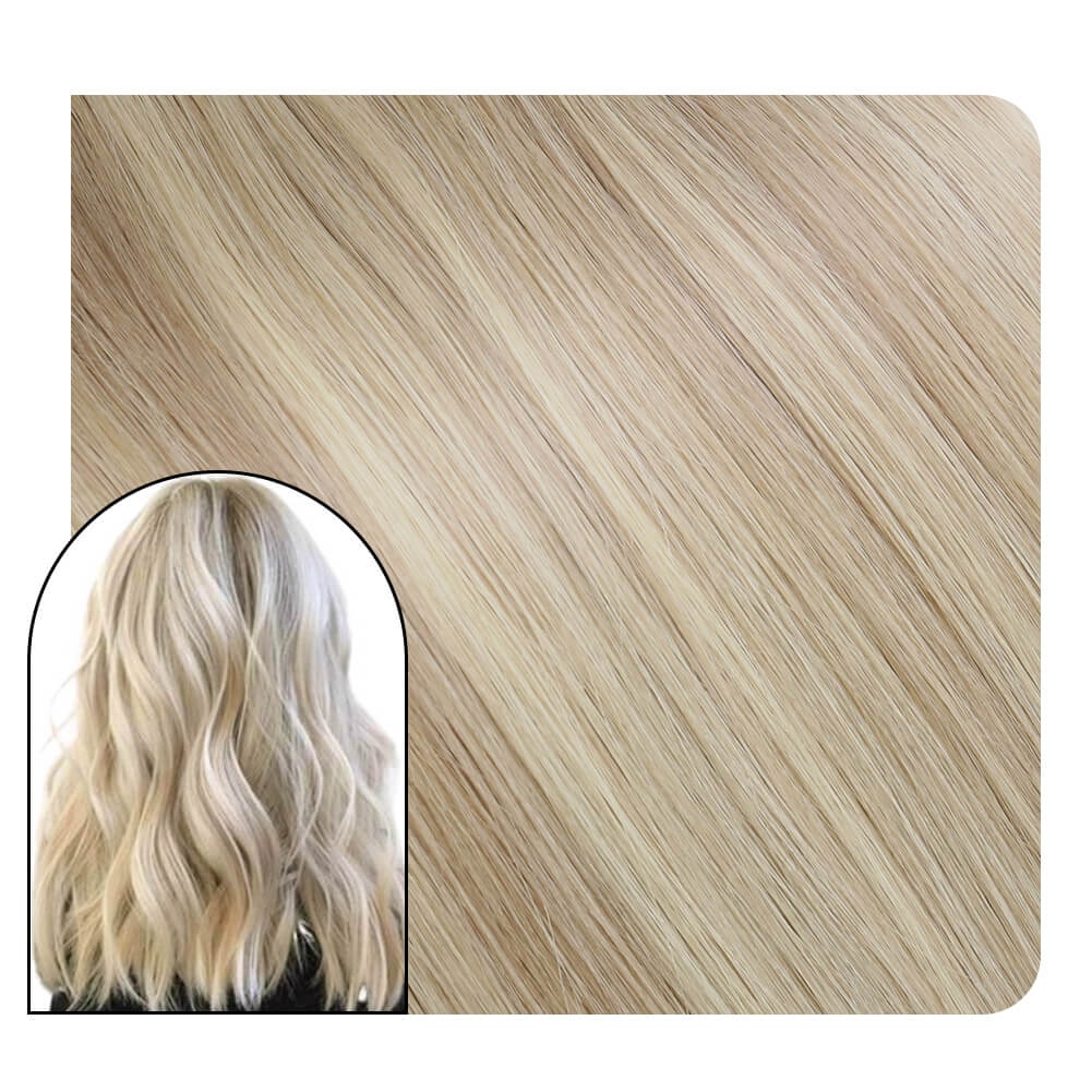 Full Cuticle Virgin Hand-tied Real Human Hair Weft Highlithed 18/613