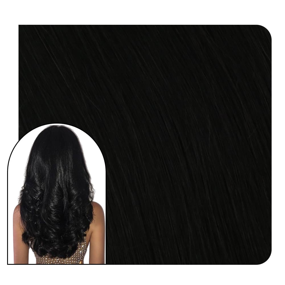 human hair weft extensions wavy