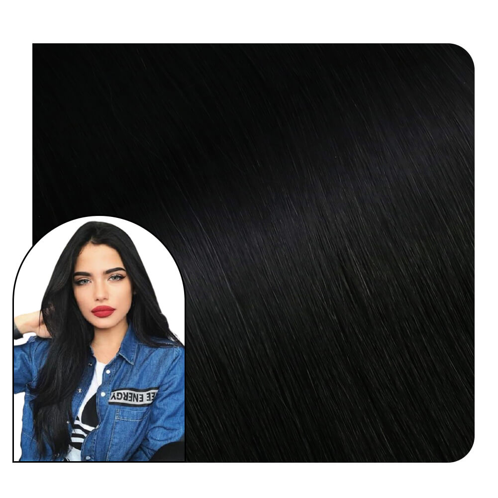[Pre-sale] Virgin U tip Keratin Hair Extensions Jet Black Human Hair #1