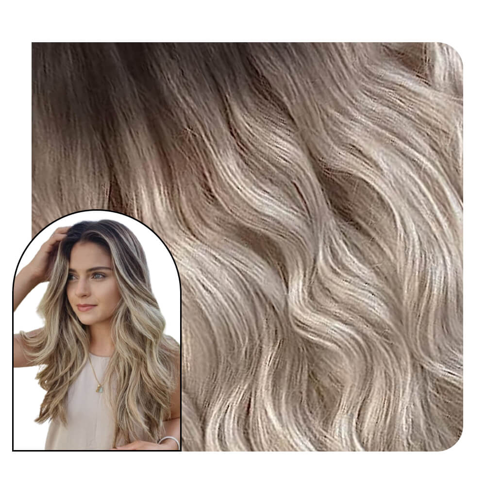 [Pre-sale] Body Wave Balayage Tape in Hair Extensions #2 Mixed Blonde Adhesive Hair #2/18/60