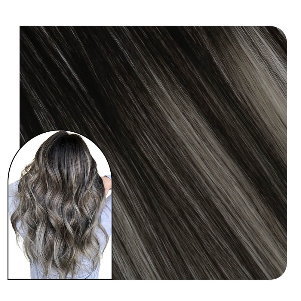Balayage Virgin Tape in Hair Extensions For Black Hair