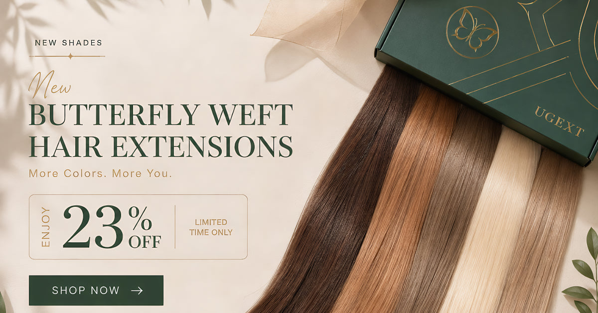 new color butterfly weft hair