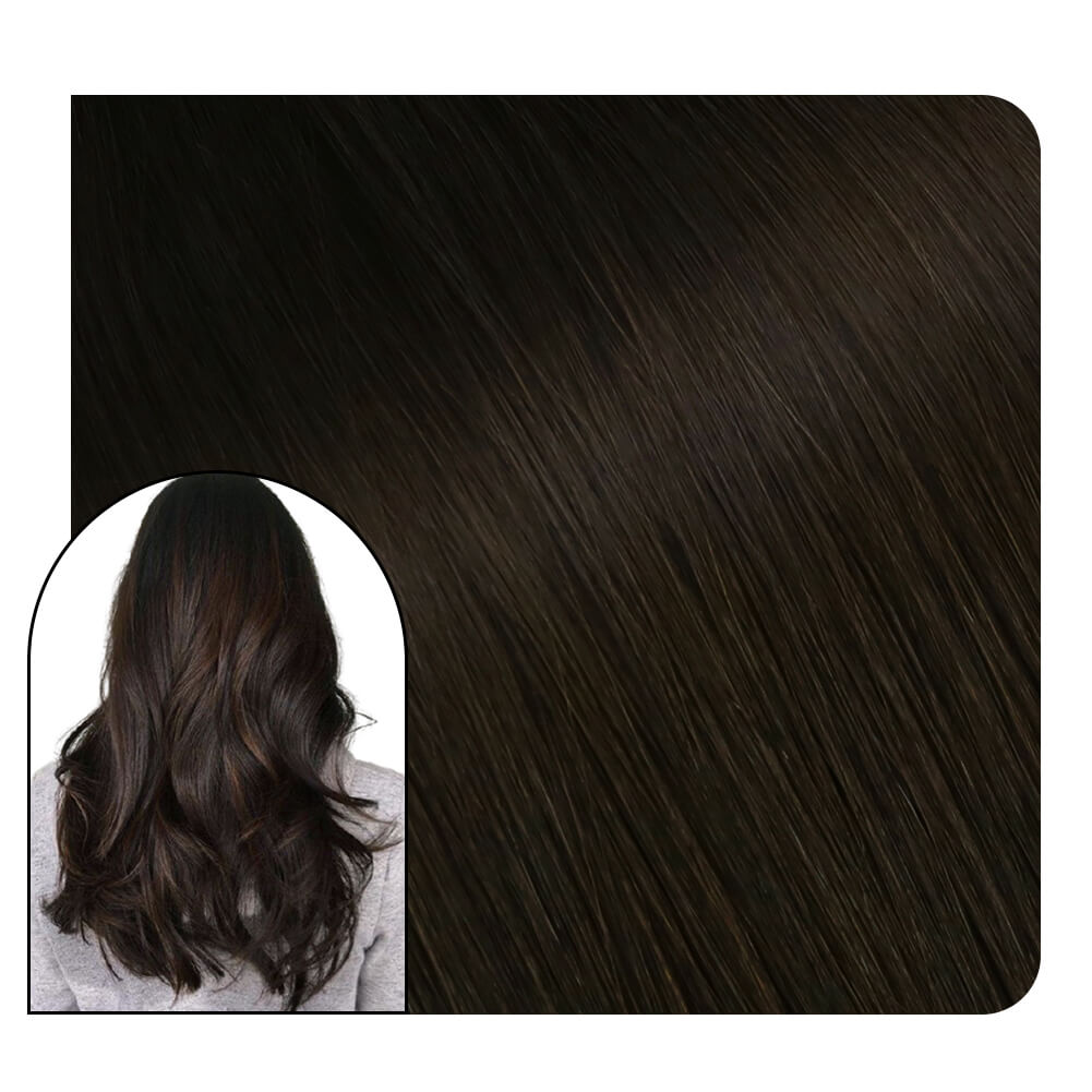 [Pre-sale] Virgin U tip Hair Extensions Dark Brown Color Remy Human Hair #2
