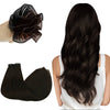 Flat Slik Weft Hair Extensions Sew in Hair Bundles Virgin Hair Brown #2