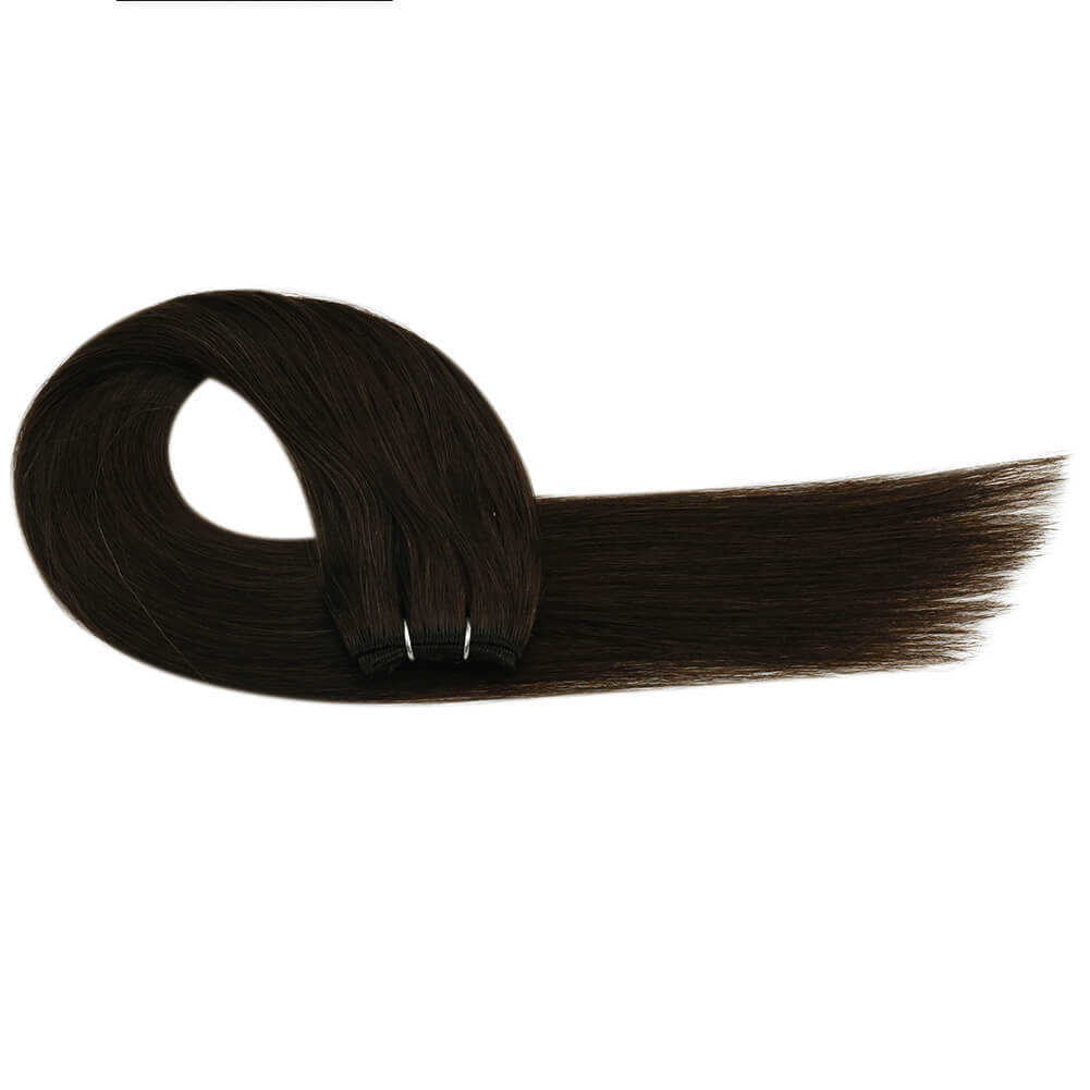 Hair Weave Style Sew in Darkest Brown Hair Weft