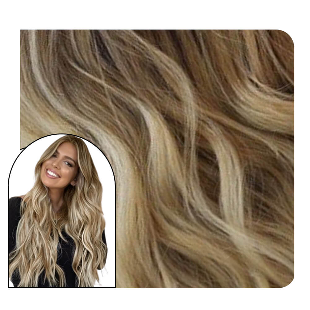[Pre-sale] Wave Virgin Seamless Injection Tape in Hair Extensions Balayage 10Pcs #3/8/22