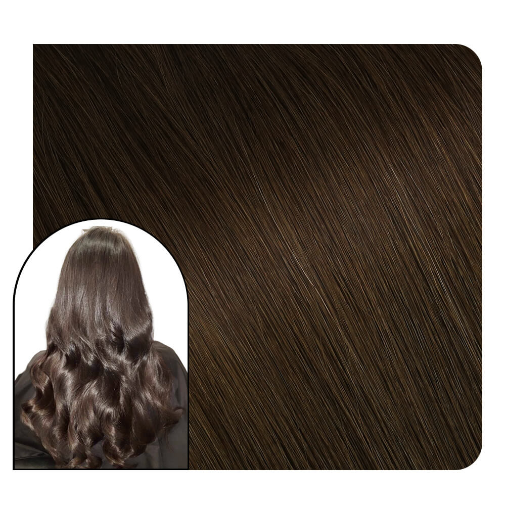 [Virgin+] Hair Weave Sew in Dark Brown Color Virgin Human Hair #4