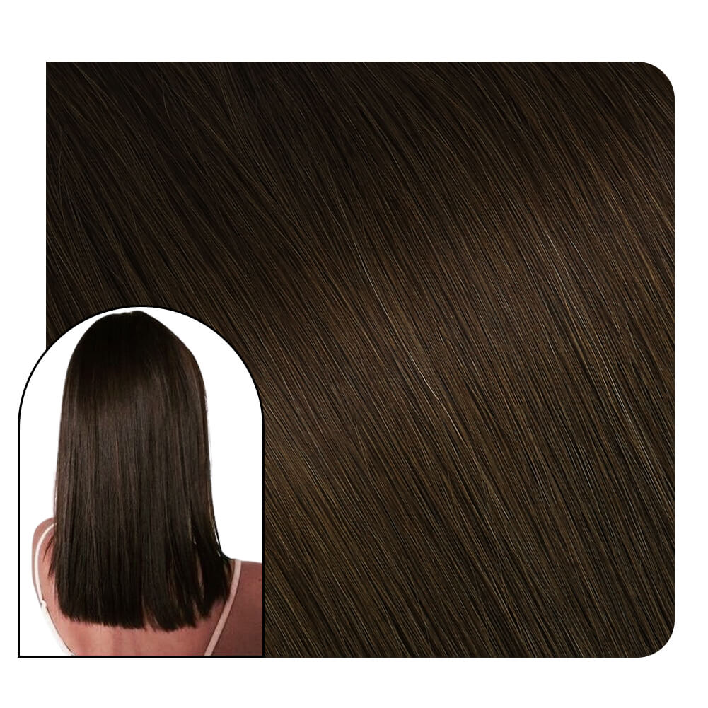 [Virgin+] U tip Keratin Bond Hair Extensions Virgin Color Dark Brown Sale #4