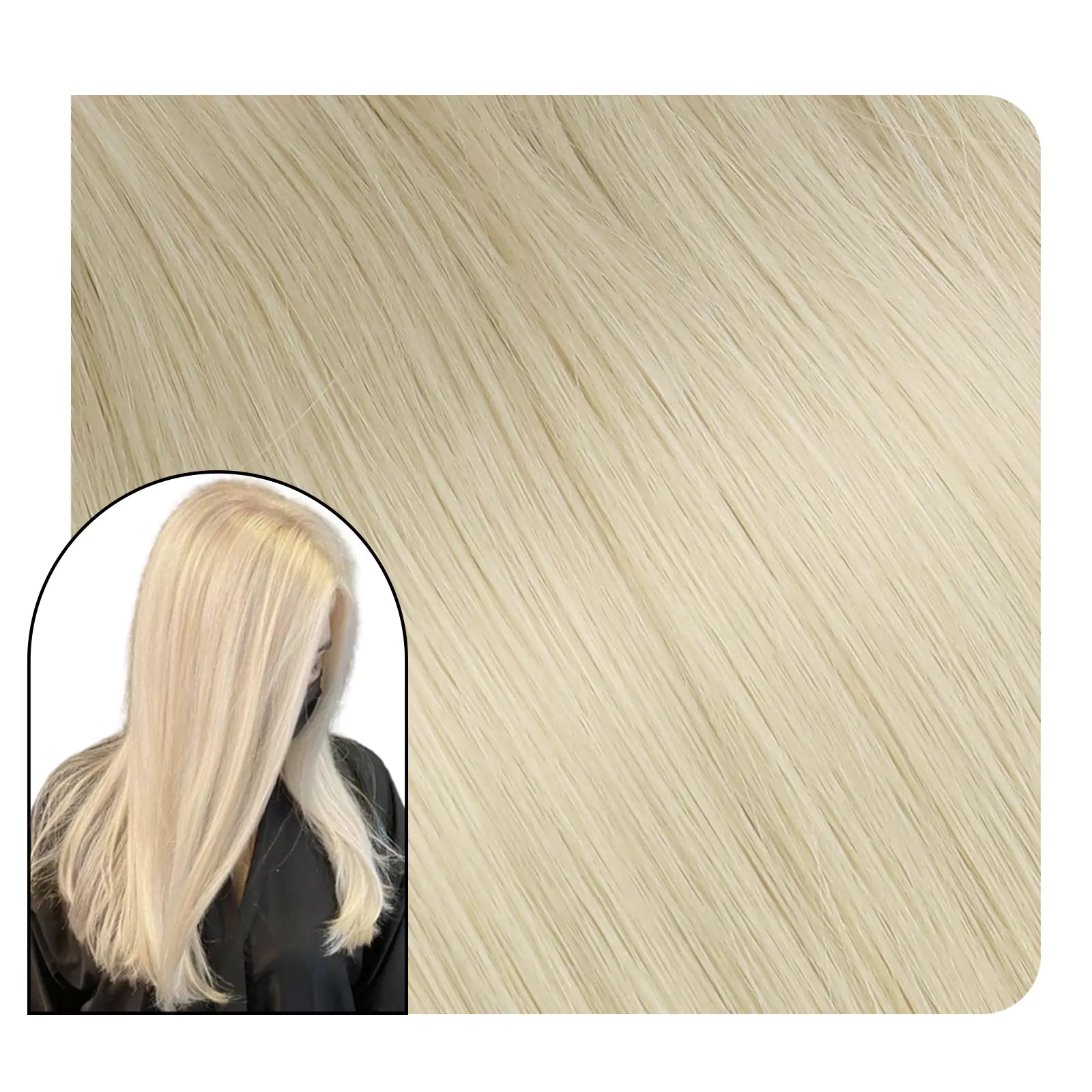 K Tip Hair Extensions 100% Human Hair Platinum Blonde