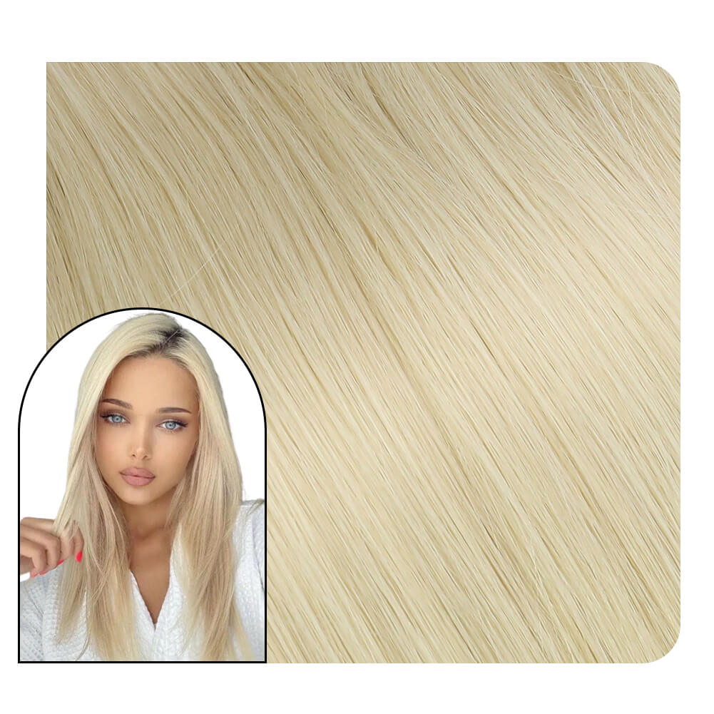 Platinum Blonde I Tip Hair Extensions Virgin Fusion Hair Extensions #60