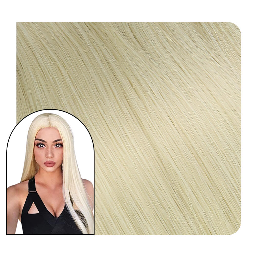 [Virgin+] Blonde I Tip Hair Extensions Virgin Fusion Hair Extensions #60