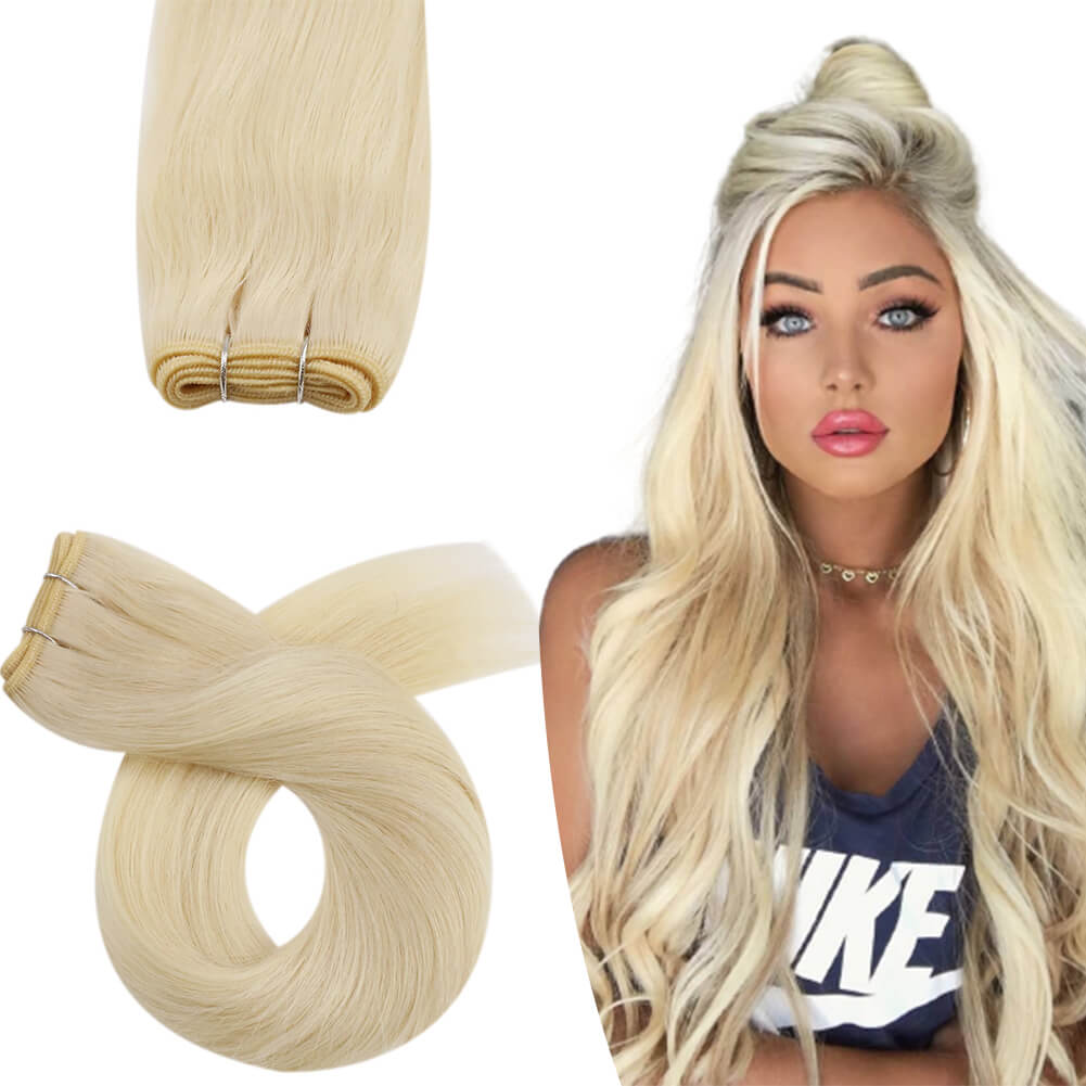 blonde hair extensions clip in human hair