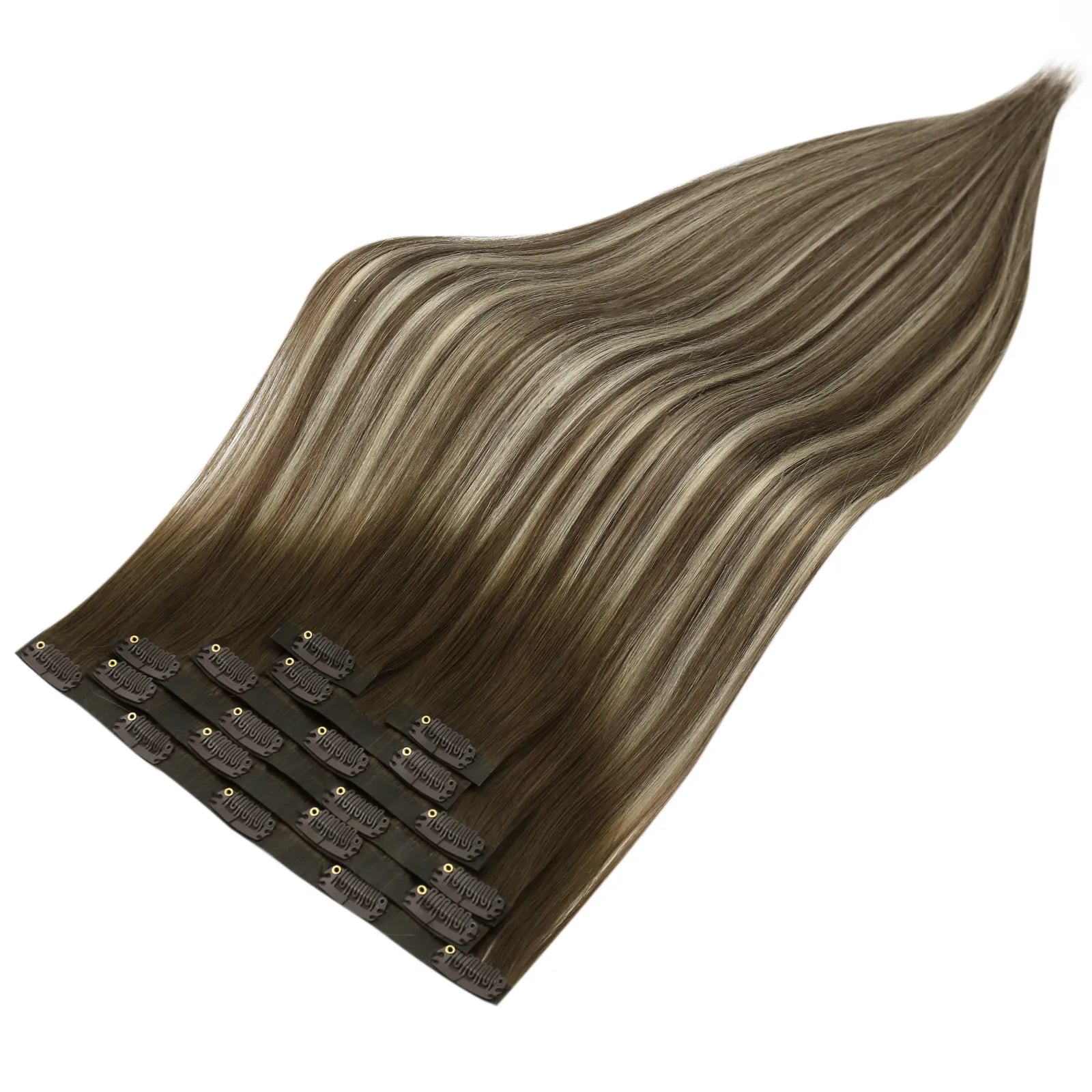 100% remy human hair seamless clip ins