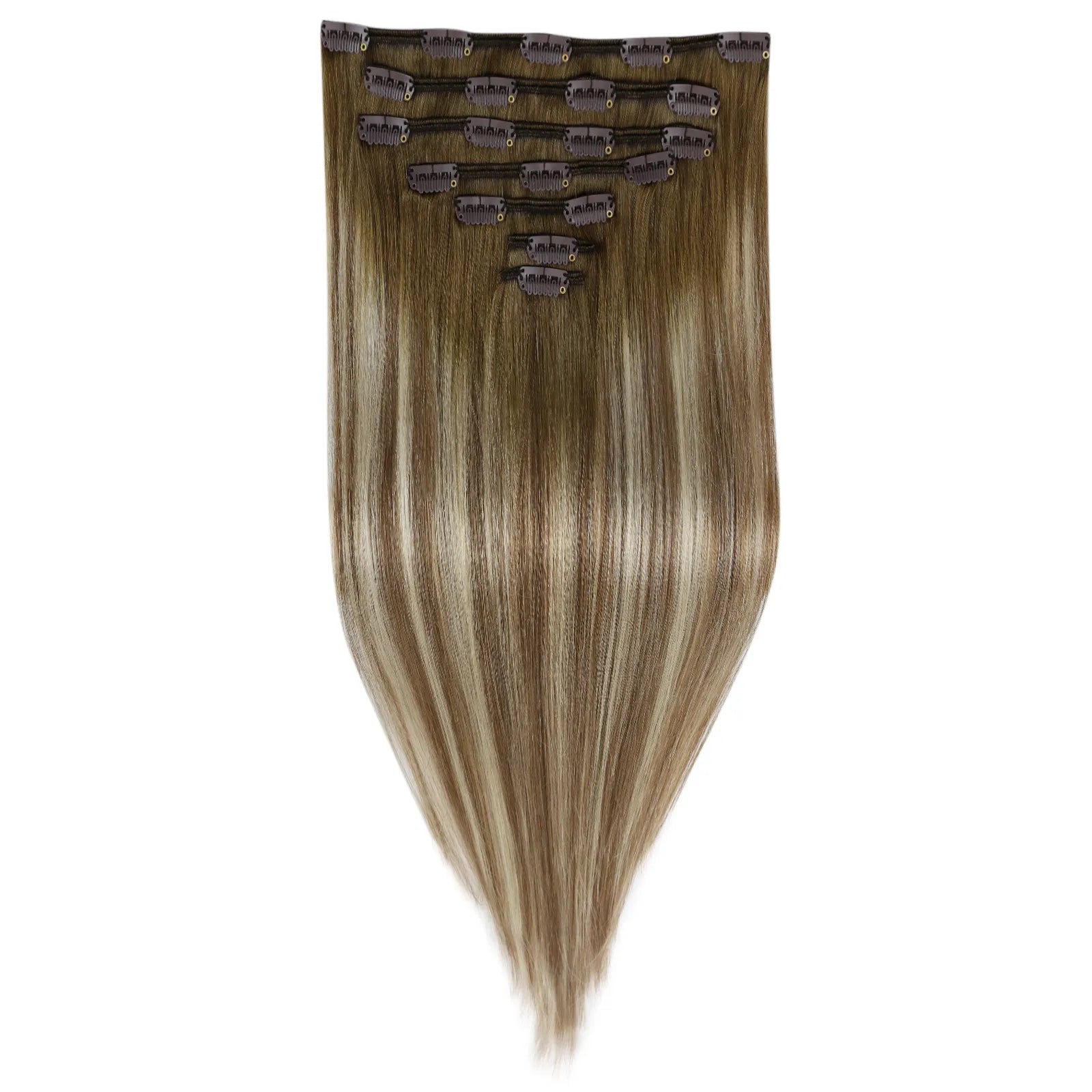 clip in hair extensions remy human hair 150G thickened clip ins