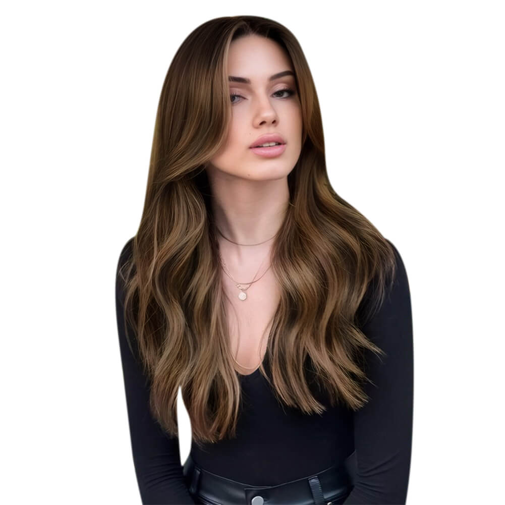 [Pre-sale][Virgin+] Body Wave Full Cuticle Virgin Hybrid Weft Hair Extensions For Thin Hair #DU
