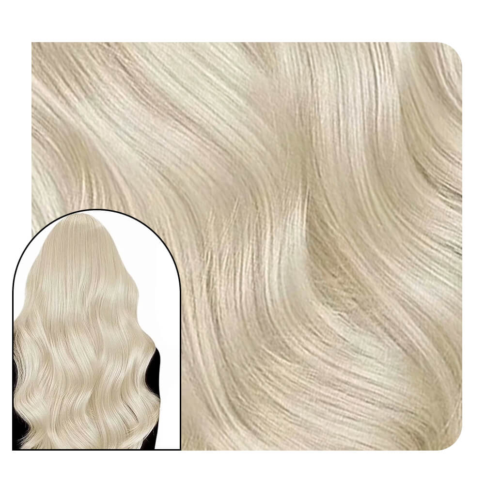 [Pre-sale] Virgin Wave Injection Tape in Hair Extensions Platinum Blonde 10Pcs #60