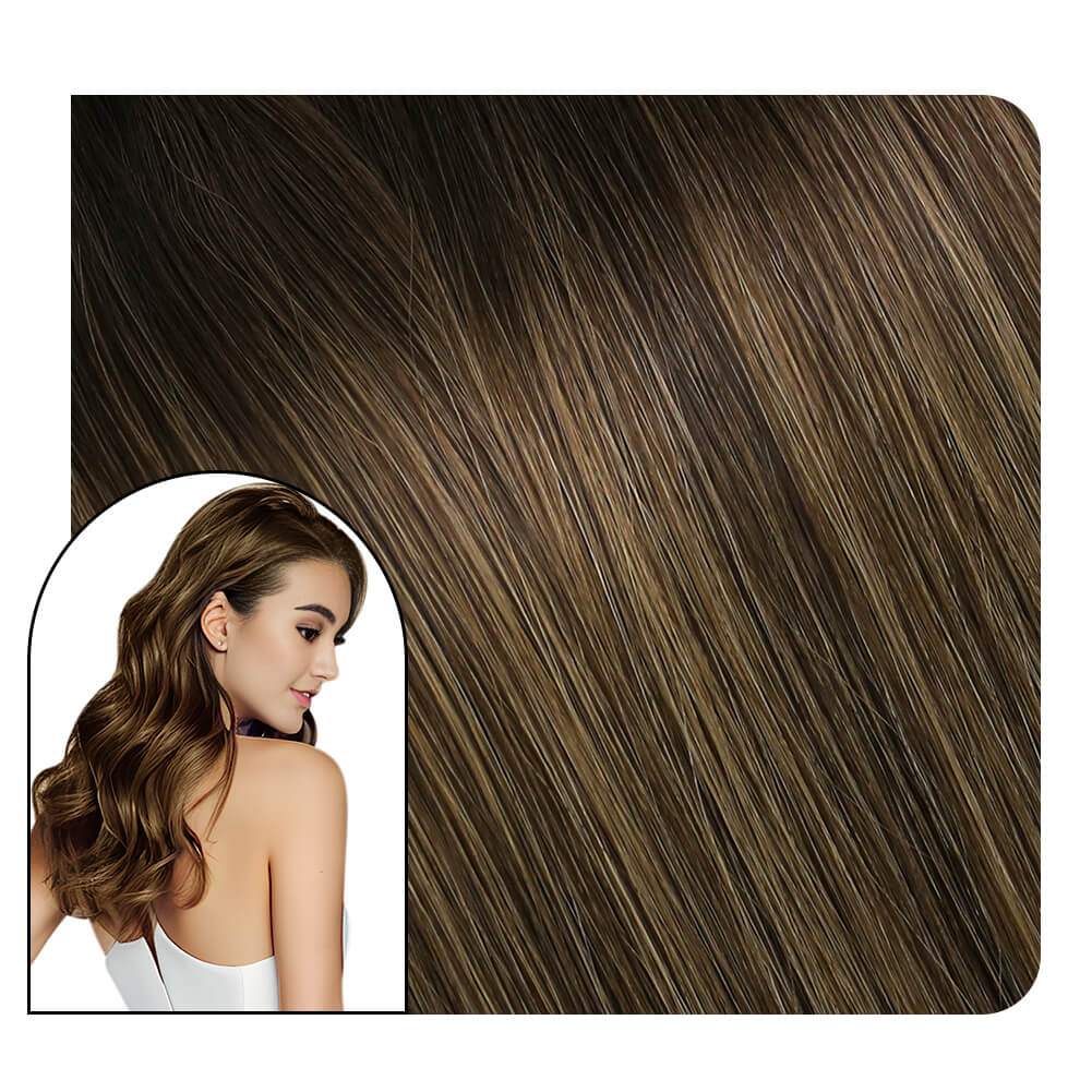 [Virgin Hair] Full Cuticle Genius Weft Hair Extensions For Thin Hair #DU