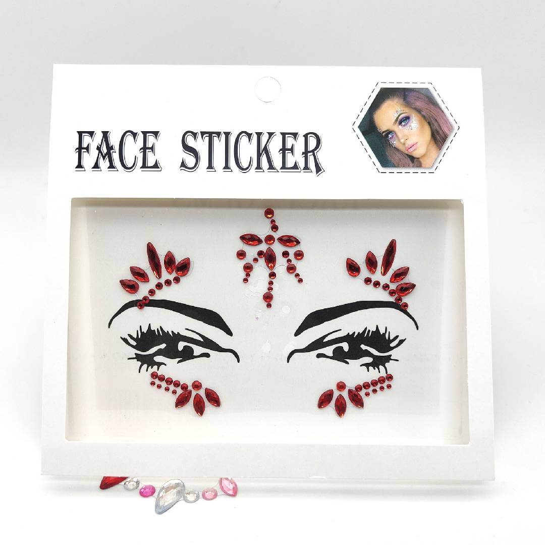 Face Sticker Red Color