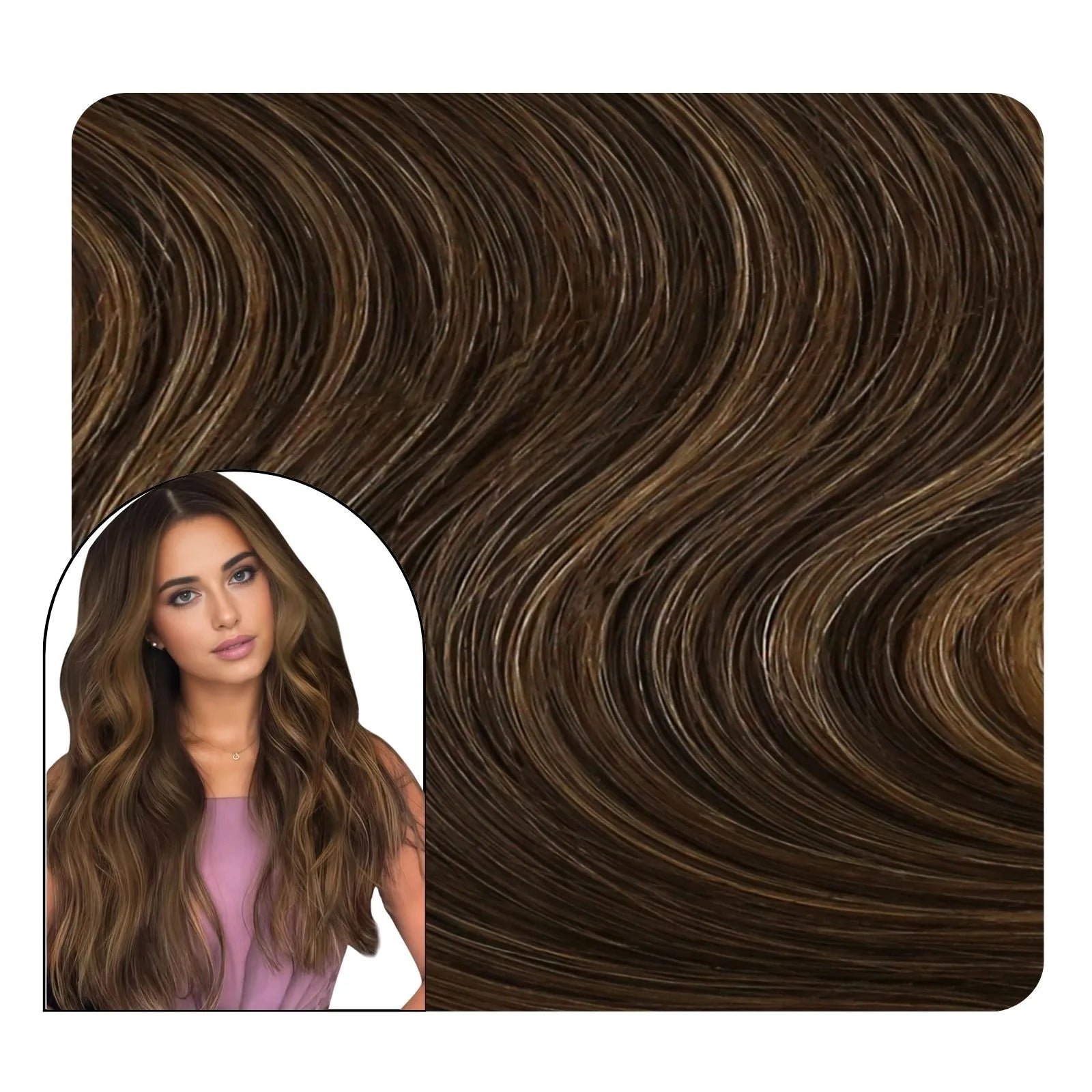 [Pre-sale][Virgin Hair] Genius Weft Hair Extensions Beach Waves Hairstyles #DU