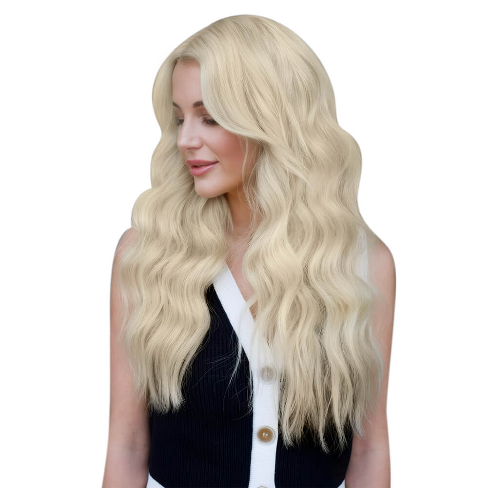 [Pre-sale][Virgin+] Hair Weave Style Sew in Blonde Hybrid Weft Body Wave #1000