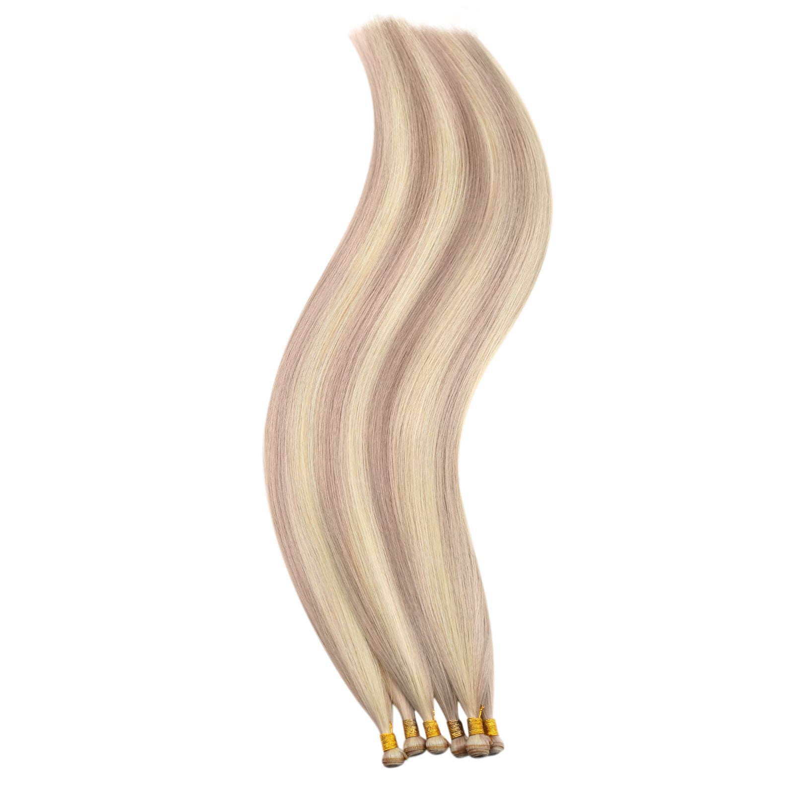 [Virgin+] Highlight Hybrid Weft Hair Extensions Ash Blonde #P18/613