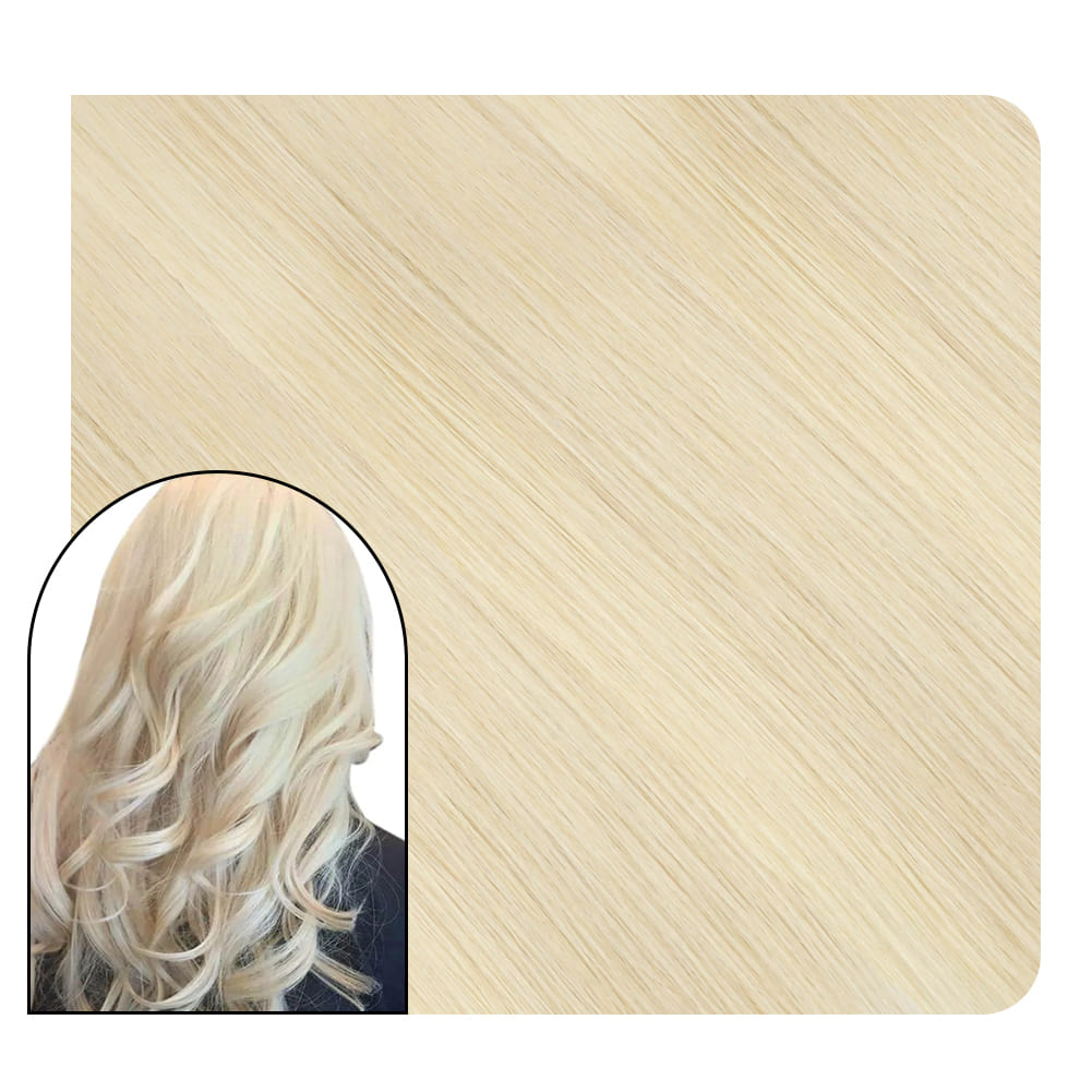 I tip Hair Extensions Human Hair Pure Color Platinum Blonde Sale #60