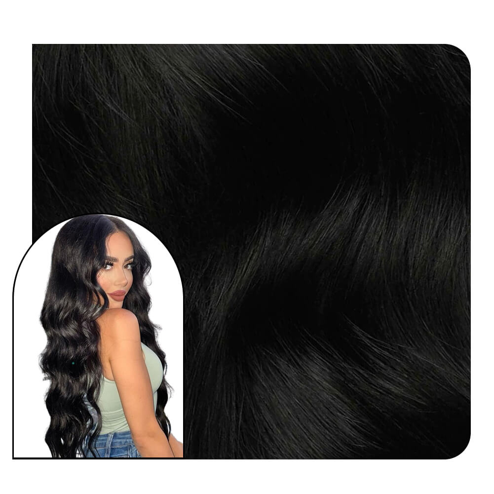 curly tape ins hair extensions injected tape ins for women 
