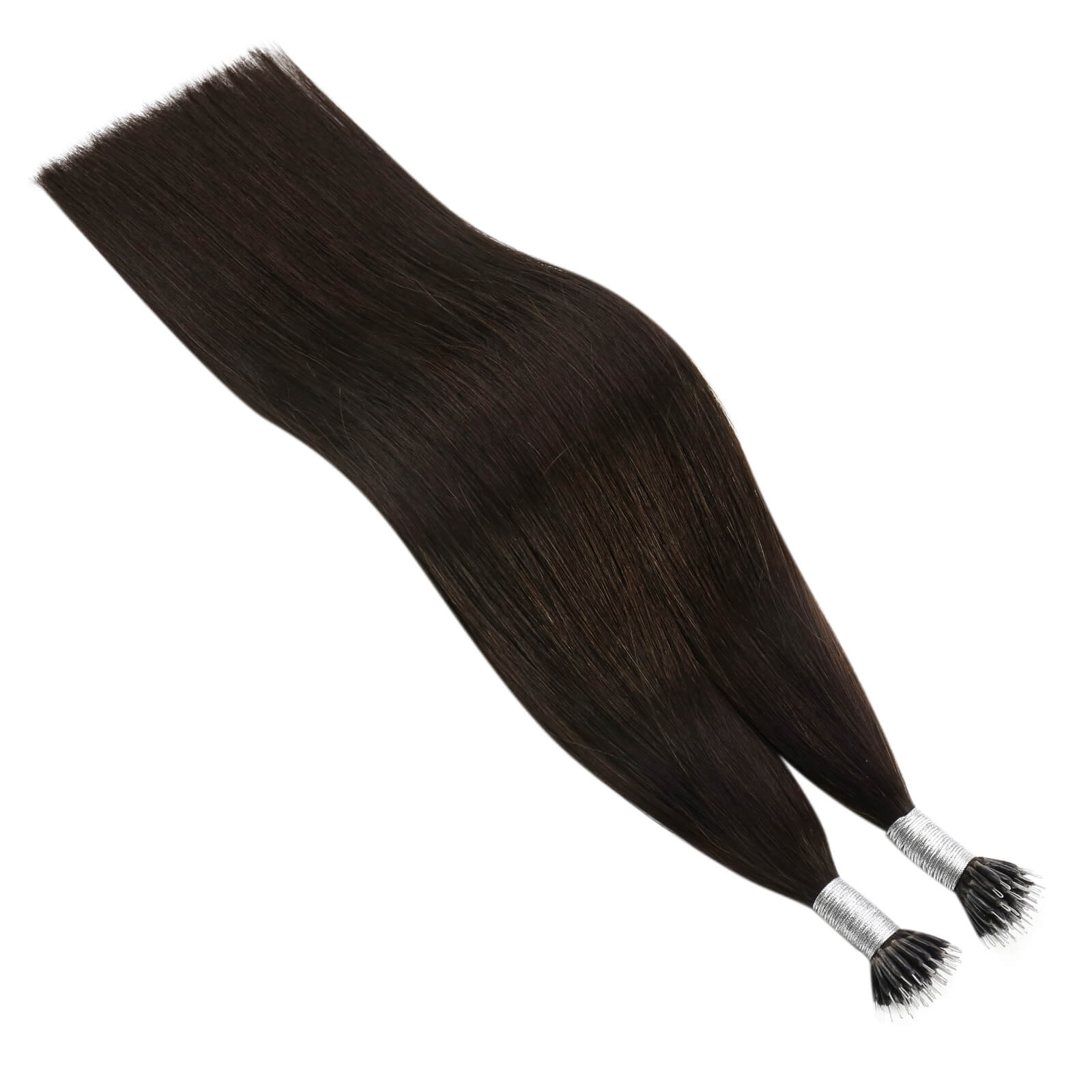 nano ring hair extensions brown for salon