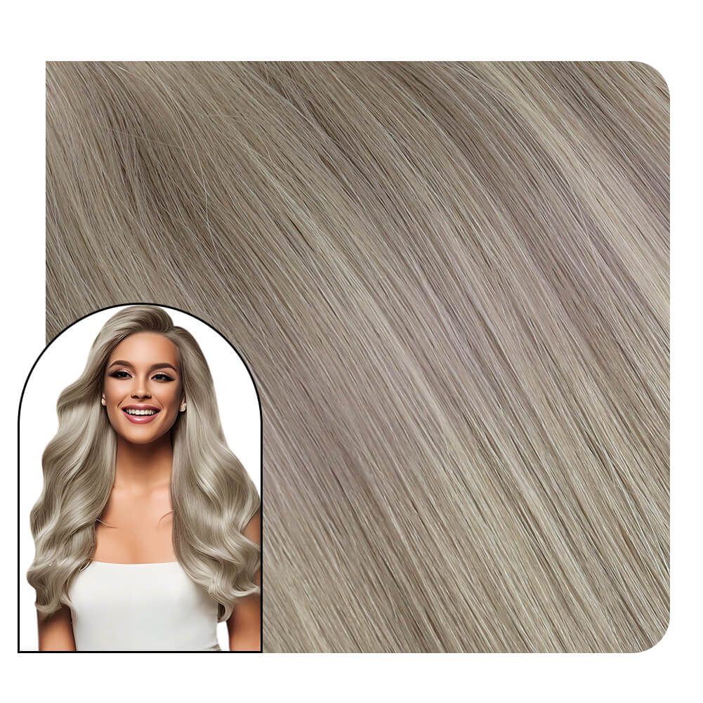 [Virgin Hair] Hybrid Weft Extensions 100% Human Hair Highlight Blonde #19A/60