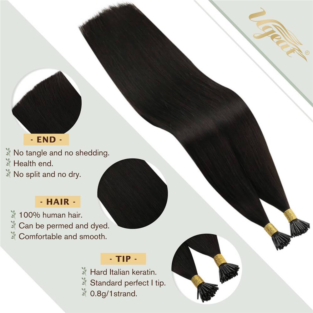 Hot Fusion I Tip Stick Hair Extensions Remy Hair