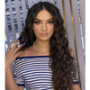 Spiral Curly Clip in Hair Extensions Human Hair Darkest Brown Color Sale #2