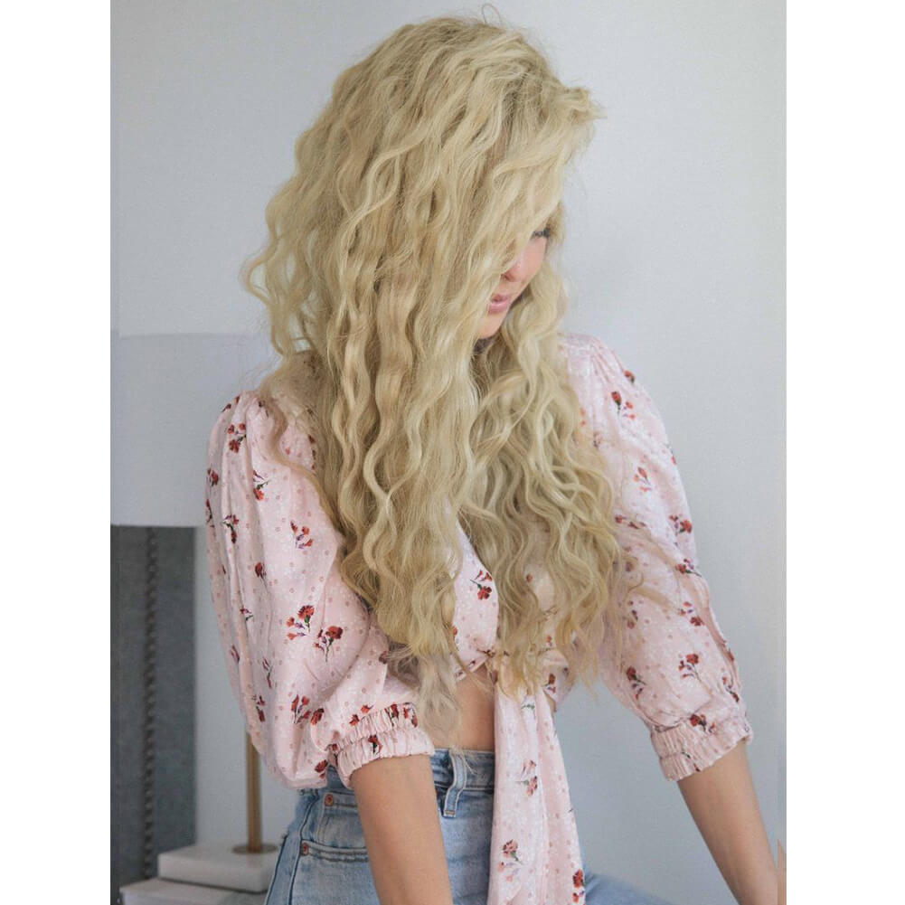 Curly Clip in Extensions 100% Human Hair Spiral Curly Blonde 613
