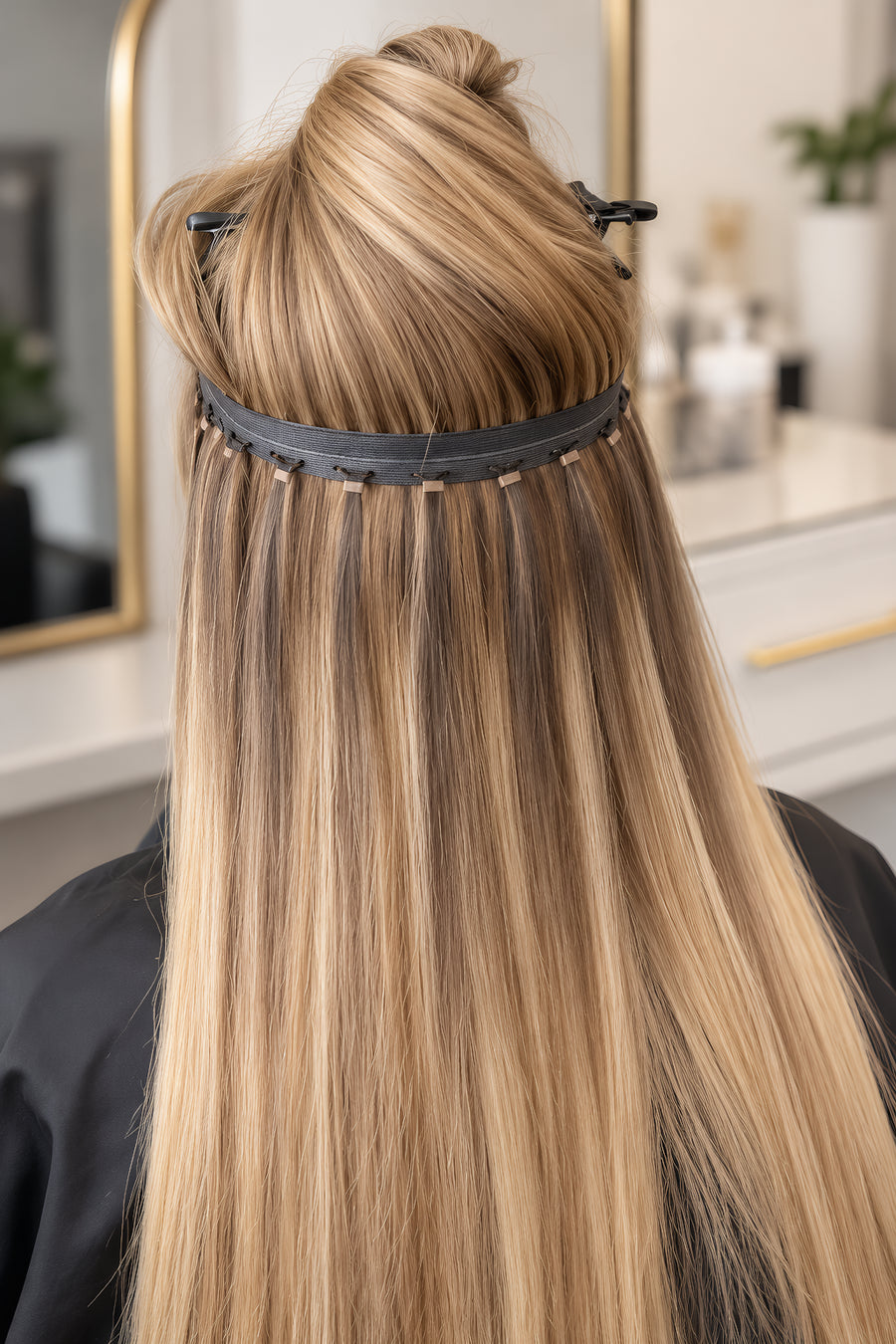 apply butterfly weft hair extensions
