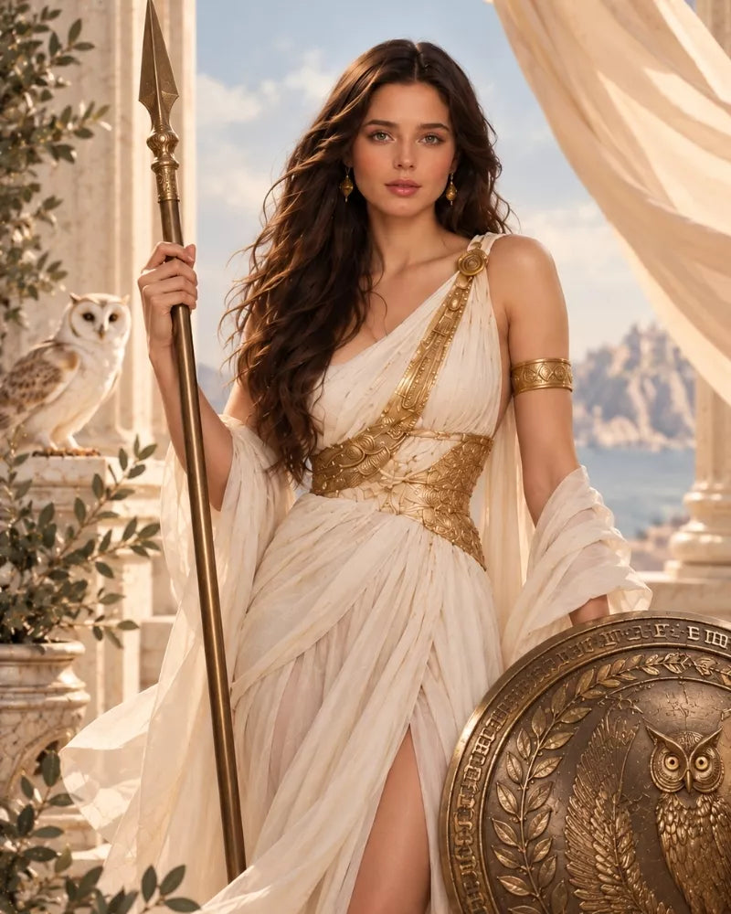 Ugeat × Odyssey — Athena goddess campaign