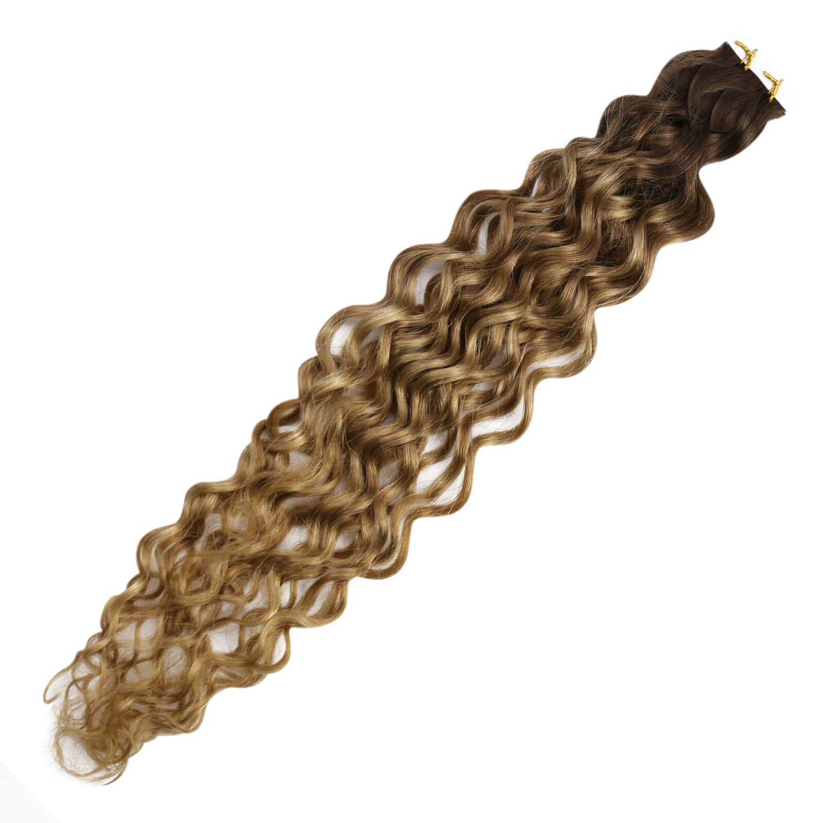 invisible tape in hair extensions natural wavy blonde hair