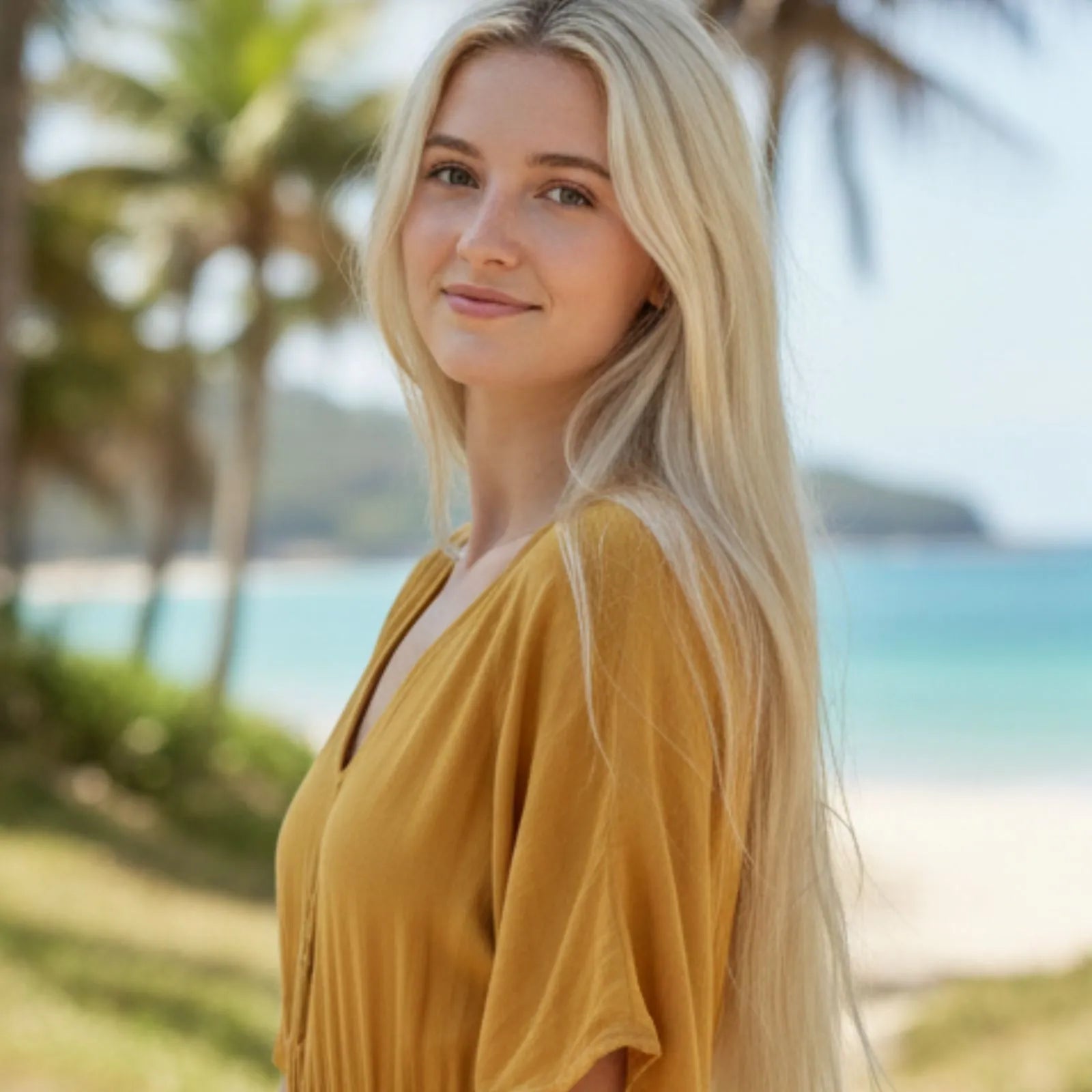 tape in weft hair extensions blonde hair