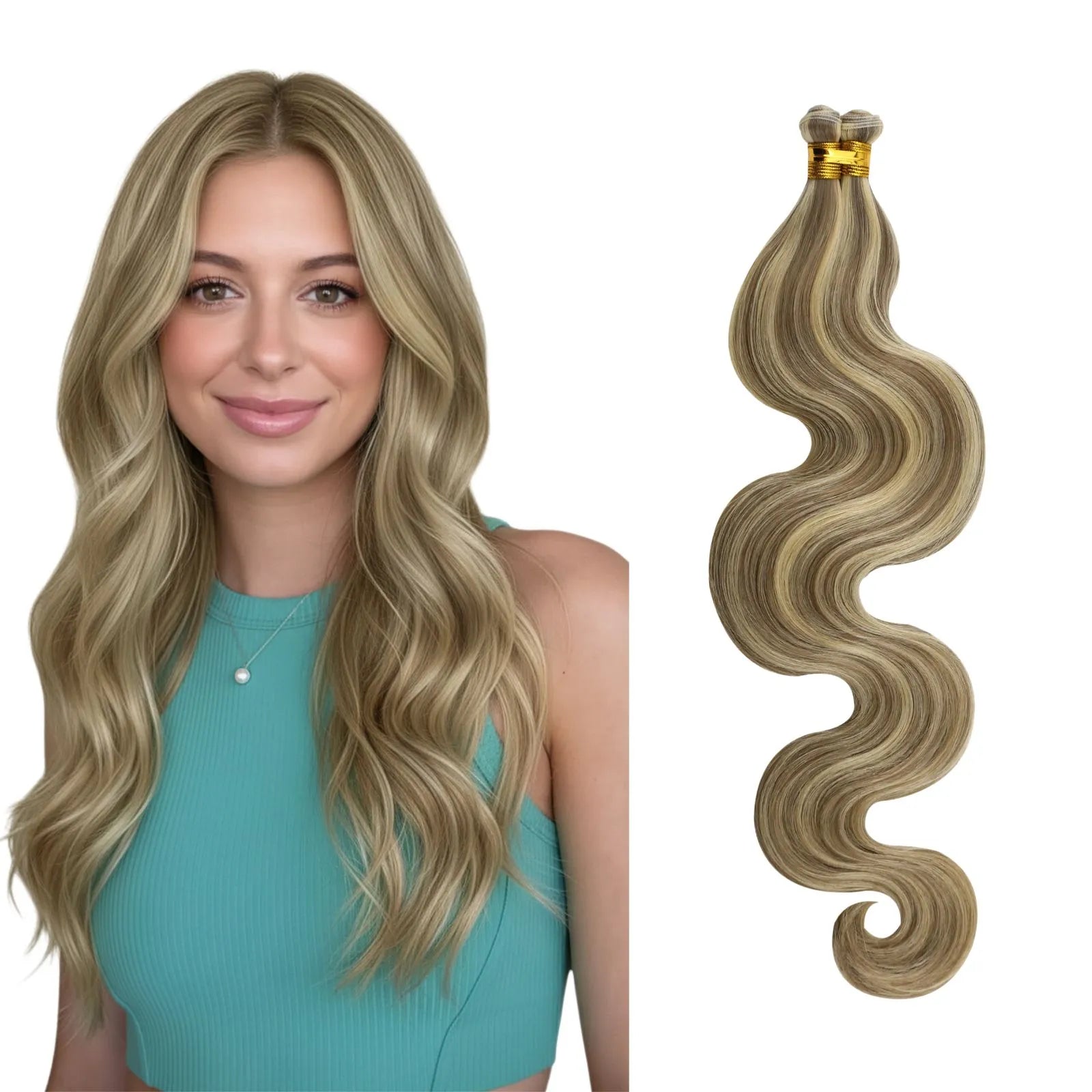 blonde hair bundles body wavy hair