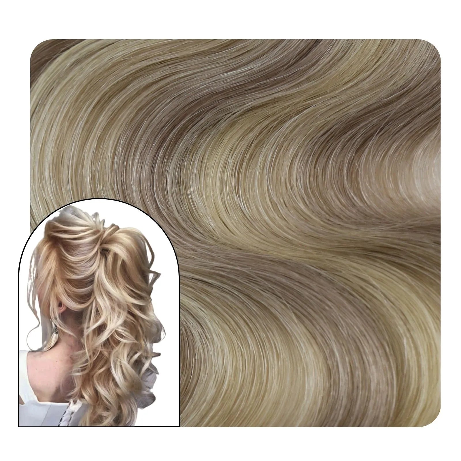 24 inch tape in hair extensions for women