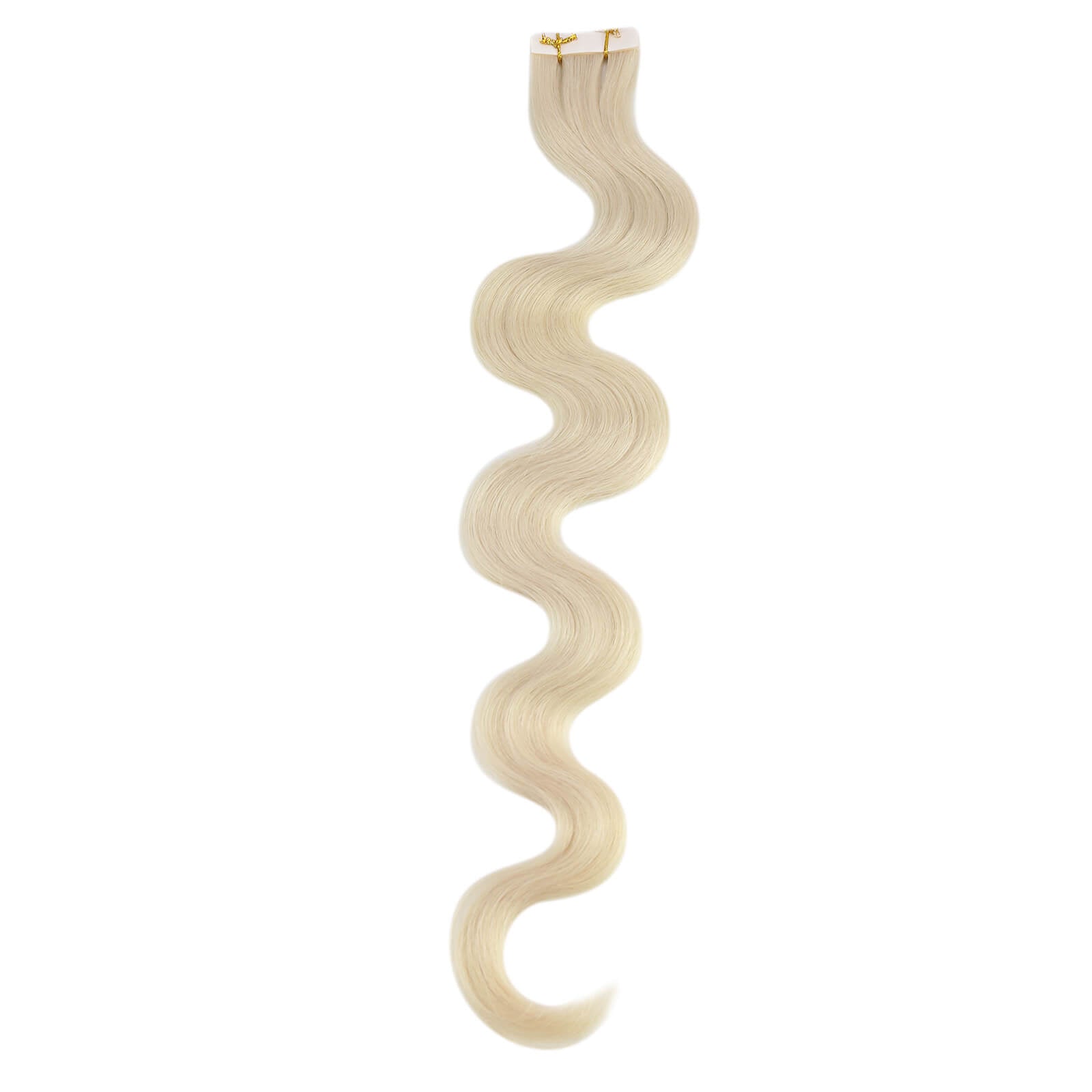 blonde beach wavy tape in human hair extensions 1000